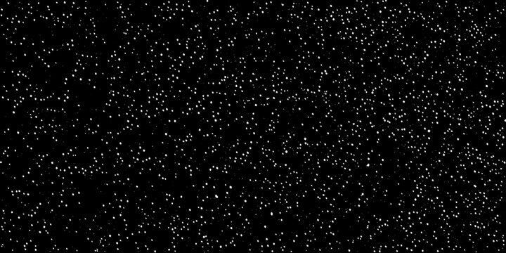 A dense scattering of bright white dots against a completely black background