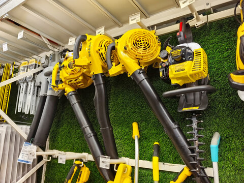 Powerful tools for outdoor maintenance at local hardware store