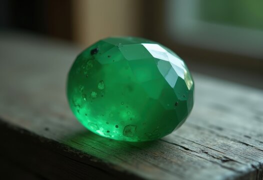 Radiant Jade Green Nephrite Gemstone Polished Reflective Specimen Brilliant Shine