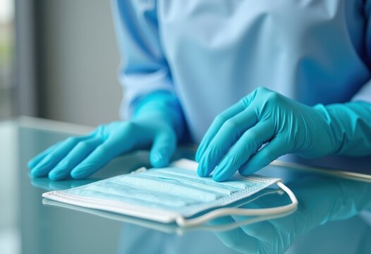 Essential Protective Gear for Infection Control: Medical Mask and Gloves in Heavily Packed Infection Protection Kit