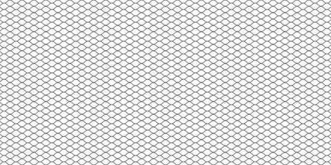 Wire mesh fence isolated on white background © uboy
