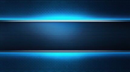 Naklejka premium Abstract blue background with glowing light beams creating a modern technological atmosphere, ideal for design, presentation, or digital projects