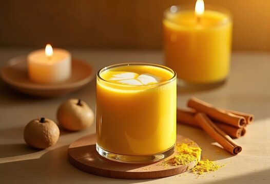 Turmeric Golden Milk Latte Holistic Wellness Studio Aroma Invigorating Natural Healing Mix Blend