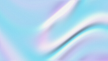 Obraz premium Abstract folded silk backdrop featuring light blue, silver, white, and lavender colors with noisy texture, for digital interface layouts.