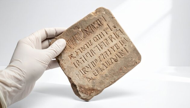 Preserved Mycenaean clay tablet featuring Linear B script, ancient writing system discovered.