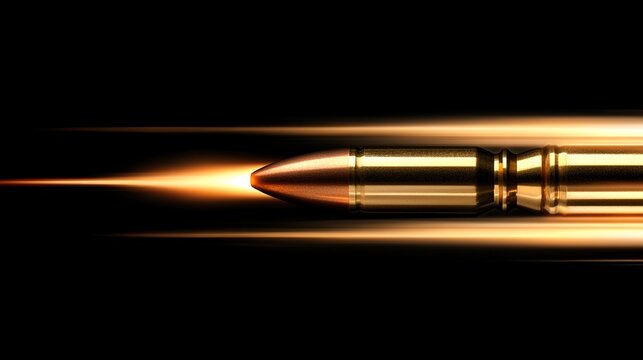 parabolic. Golden bullet casings ejected in a parabolic arc against a dark background. product launch decks, UI/UX mockups, designed for product launches and innovation pitches.
