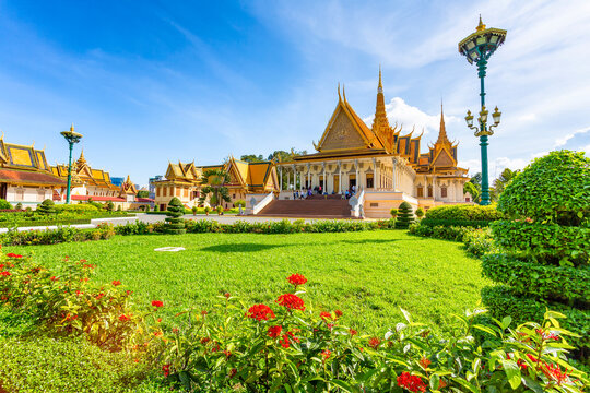 Royal Palace and Silver Pagoda Complex in Phnom Penh, Cambodia