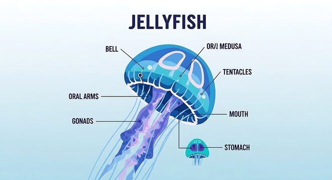 Jellyfish Anatomy Diagram. (3)