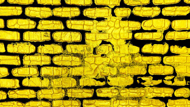 Abstract gold ingots of random shapes on black background, texture, luxury metallic composition, ideal poster for finance, business promotions, advertising, presentations and creative design projects.