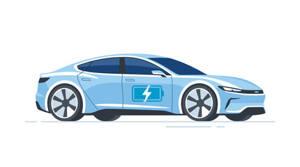 Obraz premium luxury hybrid car vector