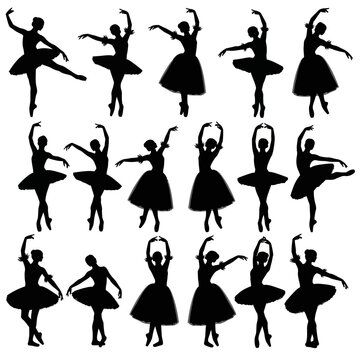 Ballet Dancers Silhouettes Collection
