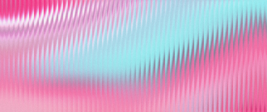 Grainy abstract background featuring vertical ribbed waves in cyan, pink, and silver hues, for tech startup dashboard header displays.