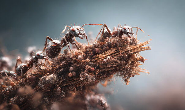 ants close up