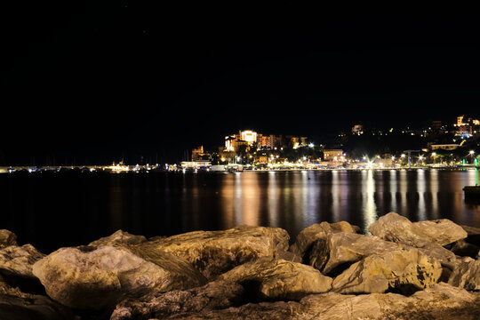 Rapallo at night.