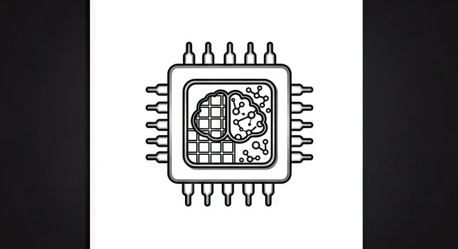 Artificial Intelligence Microchip Processor Symbolizing Advanced Thinking Technology And Digital Neural Network Processing Capabilities Within High Performance Computing Systems For Future