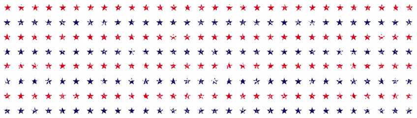 Fototapeta premium USA Flag Stars and Stripes Seamless Pattern, Vector American patriotic border, Red, Blue, White ribbon