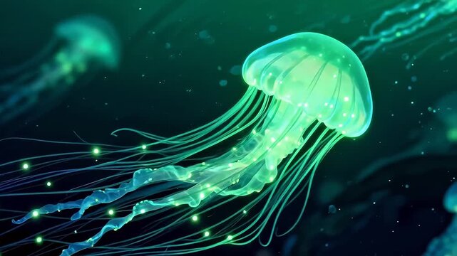 jellyfish in the sea