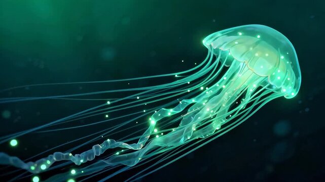 jelly fish in the water
