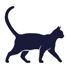 Walking Cat Silhouette Vector Illustration © SimpleDesign