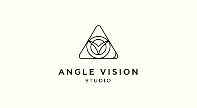 Angle Vision Studio Company Logo Design.
