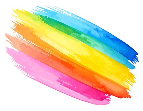 Vibrant colorful brush strokes art design.