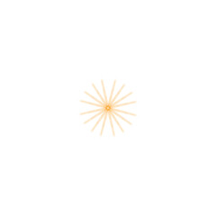 Obraz premium Golden starburst png radiating light and symmetrical design