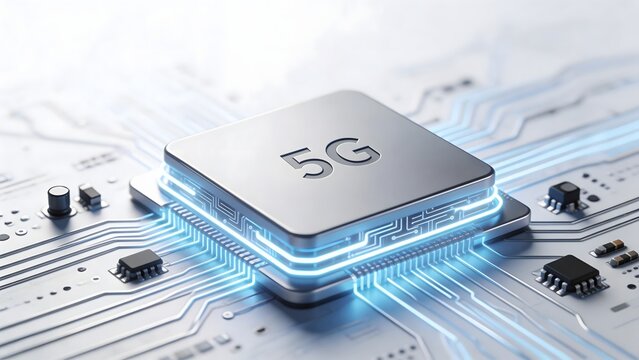 5G chip on circuit board