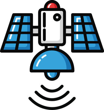 Professional Satellite Communication Vector Icon