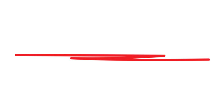 abstract simple red underline symbol.