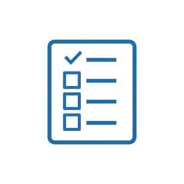 Checklist on a clipboard with checked and unchecked boxes PNG isolated on transparent background