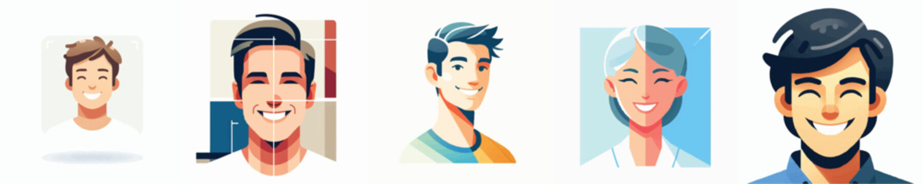 Vector of happy person