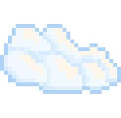 Fototapeta premium pixel art of cloud