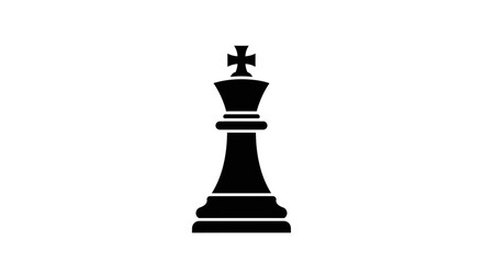 Fototapeta premium Black Chess King Piece Closeup 1.