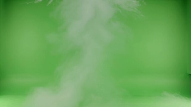 Swift Thermal Updraft Smoke Plume Green Screen 4K Video
