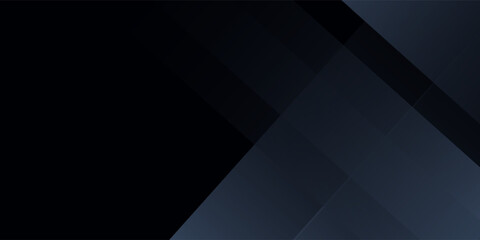 Obraz premium Modern black dark blue white abstract background. Minimal. Color gradient. Web banner. Geometric shape. 3d effect. Lines stripes triangles. Design. Futuristic. Metal metallic effect. Luxury. Premium.