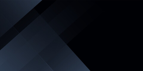 Fototapeta premium Modern black dark blue white abstract background. Minimal. Color gradient. Web banner. Geometric shape. 3d effect. Lines stripes triangles. Design. Futuristic. Metal metallic effect. Luxury. Premium.