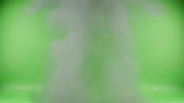 Explosive Decompression Smoke Cloud Green Screen 4K Video