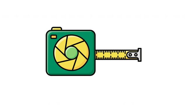 Camera Aperture Tape Measure - Photography Measurement Concept.