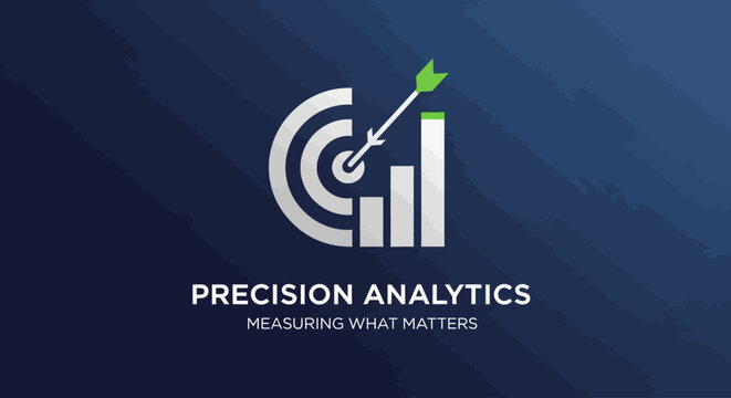 Precision Analytics business logo design.