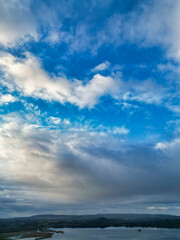 Obraz premium Gorgeous and Dramatic Sky and Clouds over Balhaha Valley Glasgow
