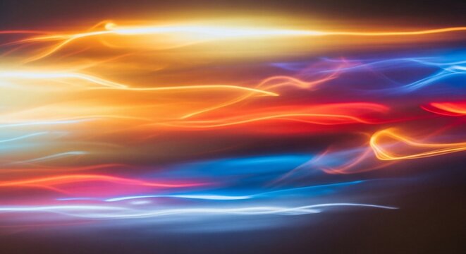 Abstract light trails motion