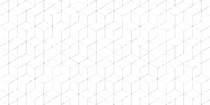 Isometric grid pattern with repeating cubic shapes in light gray