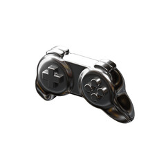 3d icon chrome metallic controller joystick © prayoga work