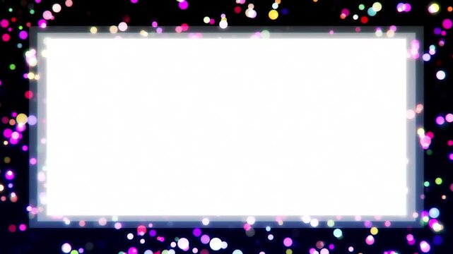 Glitter material frame loop background