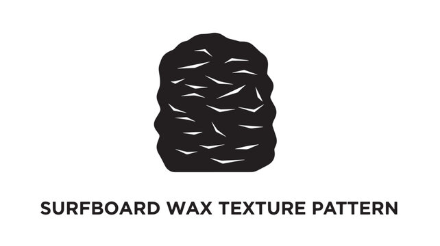 A black surfboard wax texture pattern on a white background.