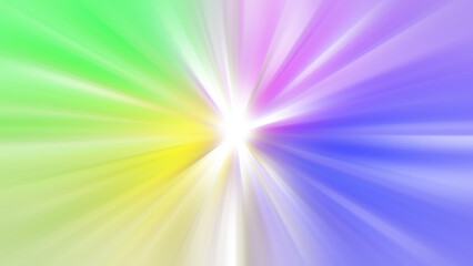Obraz premium Abstract Multicolor Radial Light Burst