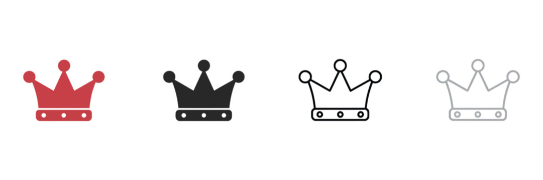 Joker hat icons with jester hat concept, silhouette and line art vector design for carnival theme, entertainment branding, and playful character symbols