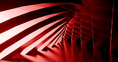 Fototapeta premium Architecture background geometric arched interior 3d render