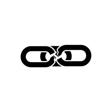 Broken Chain Link Symbol - Connectivity Failure Concept