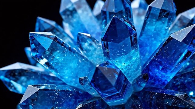 Blue Crystal Cluster